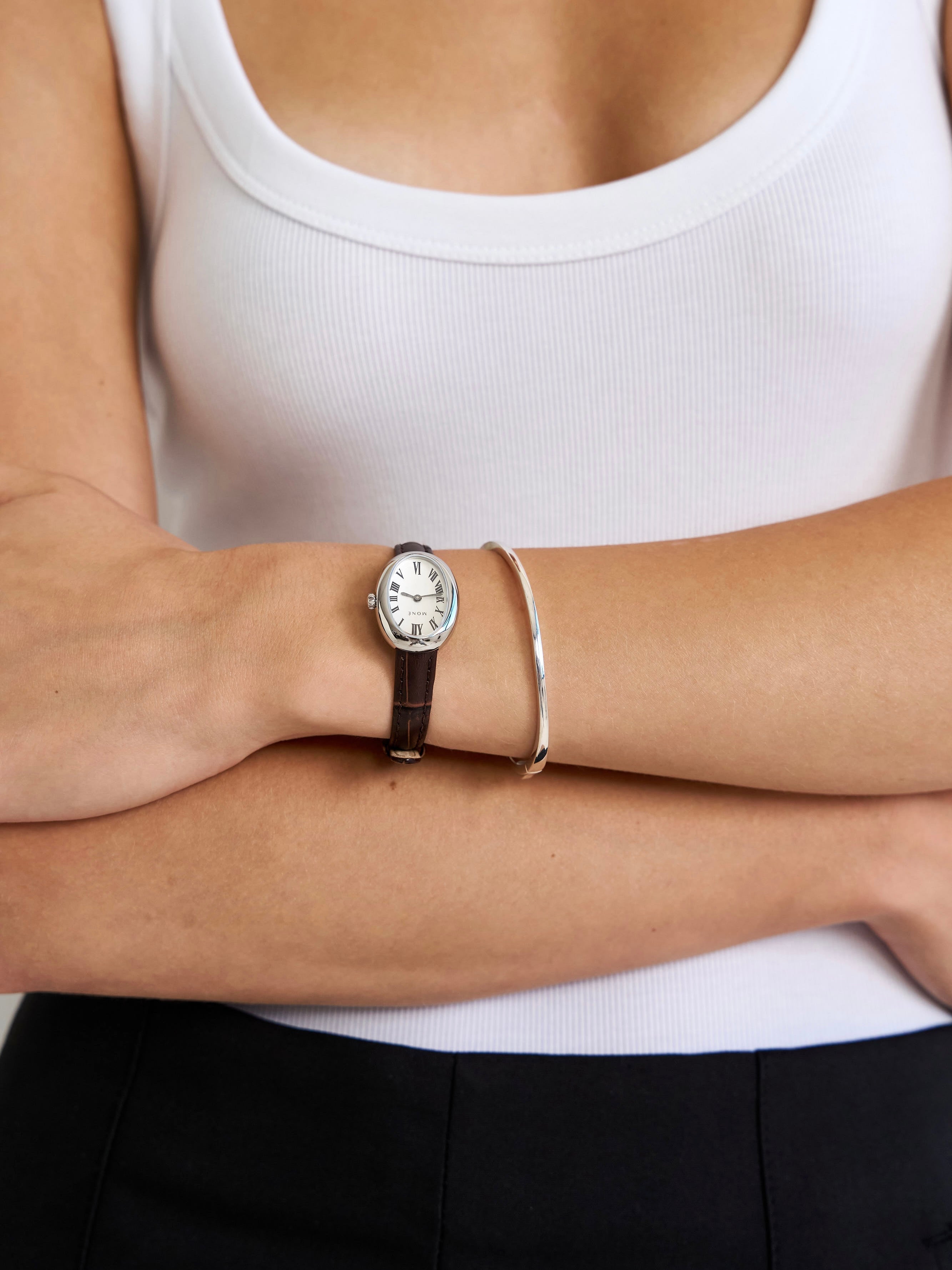 SIGNATURE MINI BROWN SILVER