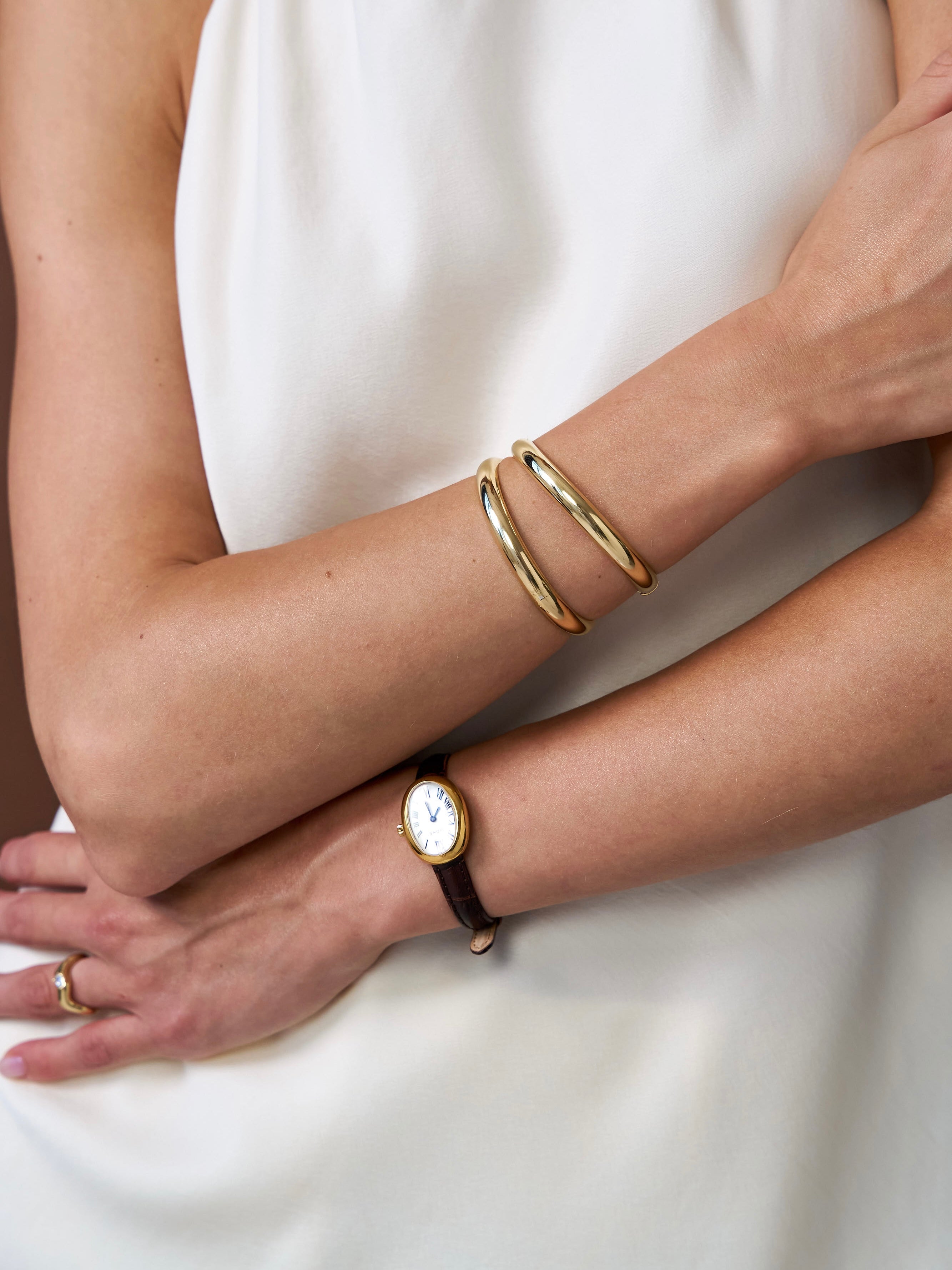SIGNATURE MINI BROWN GOLD