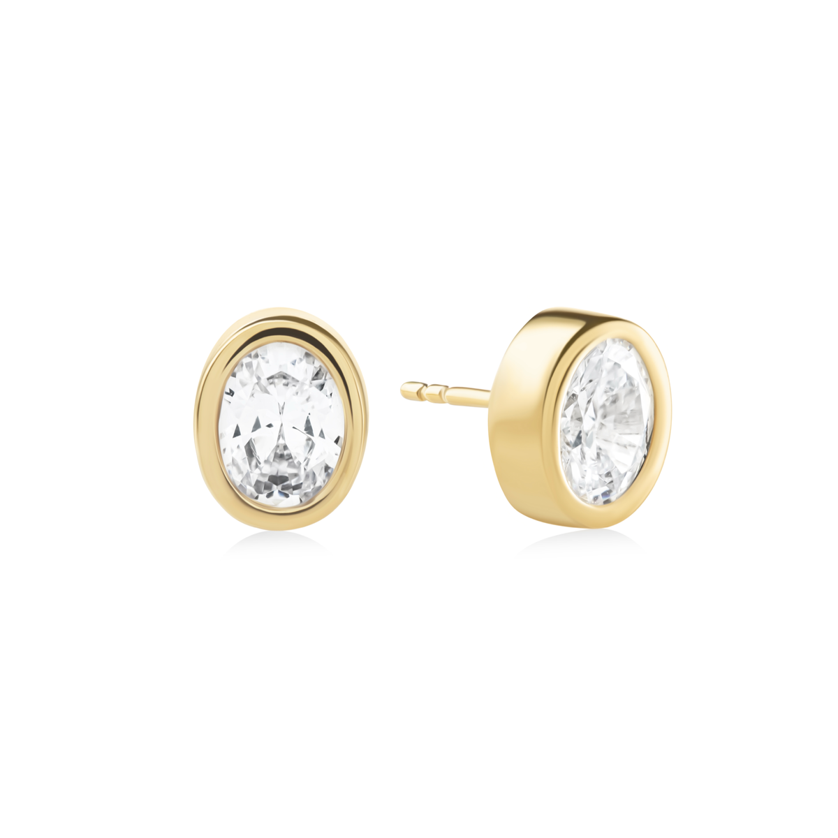 THE OVAL BEZEL STUDS